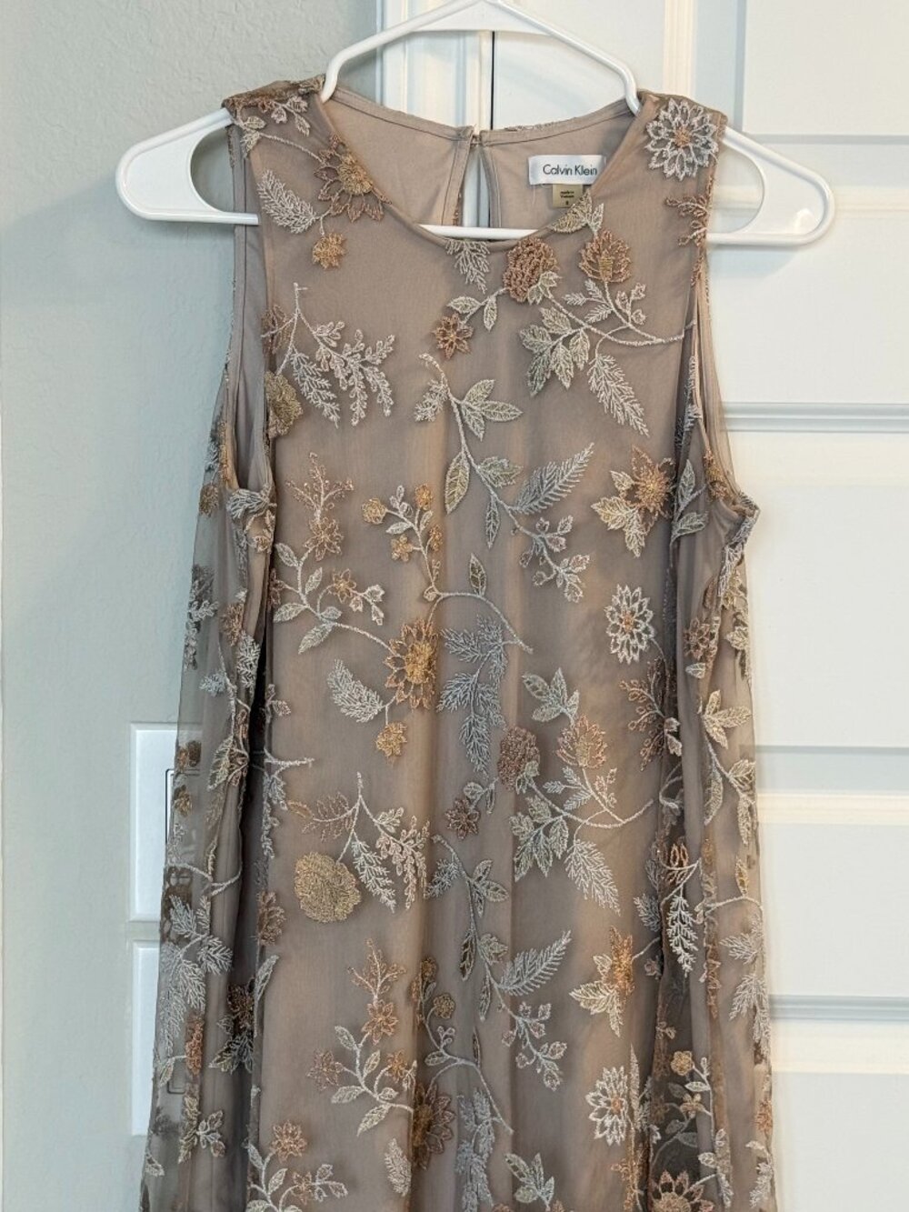 Calvin Klein sleeveless shift dress
